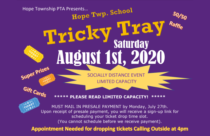 Tricky Tray Saturday, August 1st RSVP Required!